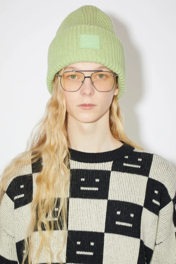 Beanie Mit Grosem Face-Logo>Acne Studios Fashion