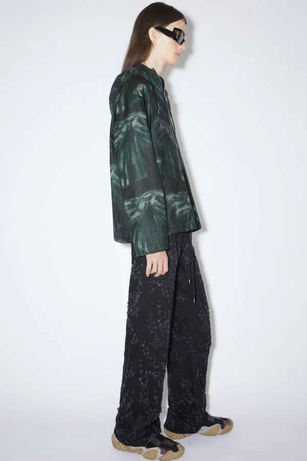 Bedruckte Jacke Mit Kapuze>Acne Studios Online