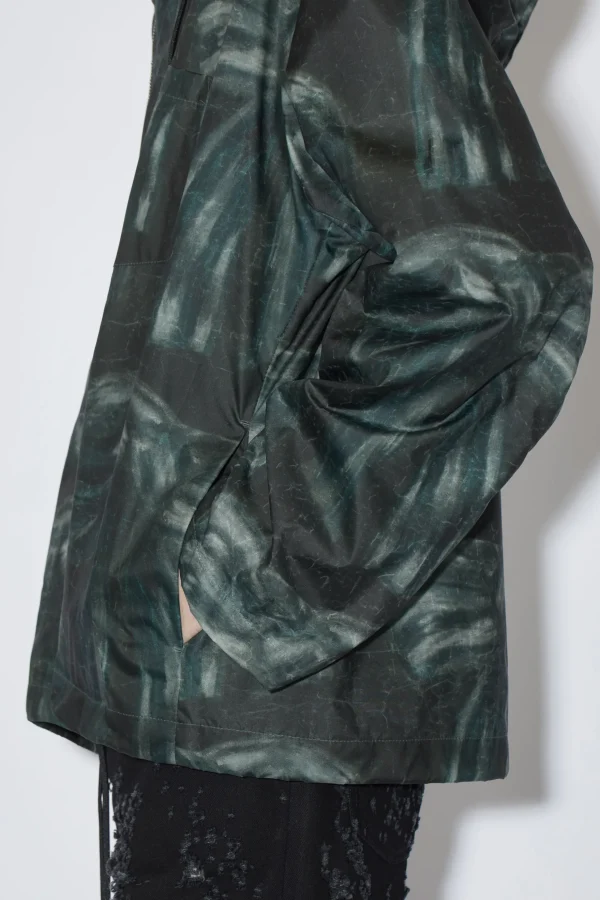 Bedruckte Jacke Mit Kapuze>Acne Studios Online