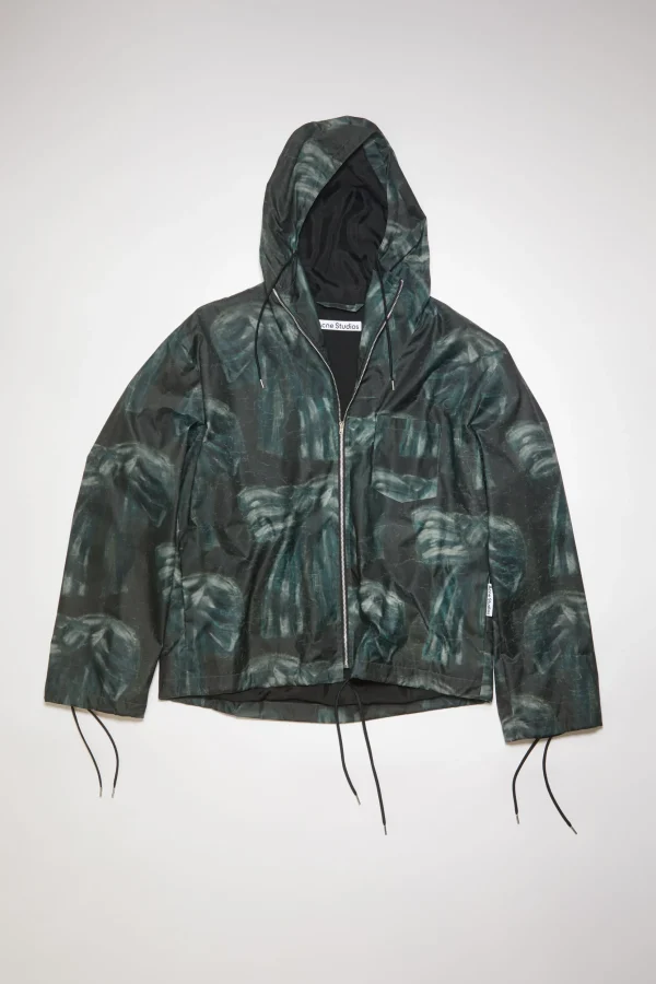 Bedruckte Jacke Mit Kapuze>Acne Studios Online