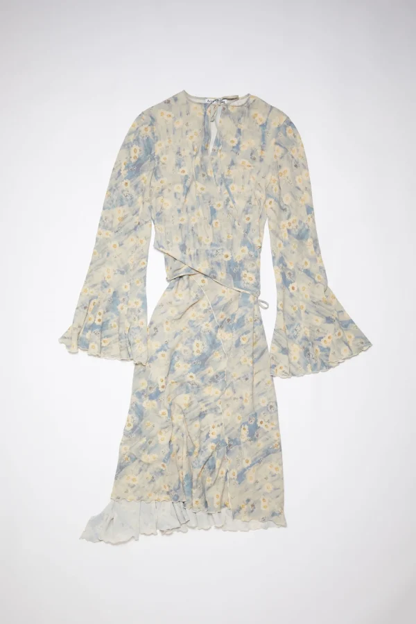 Bedrucktes Wickelkleid>Acne Studios Best