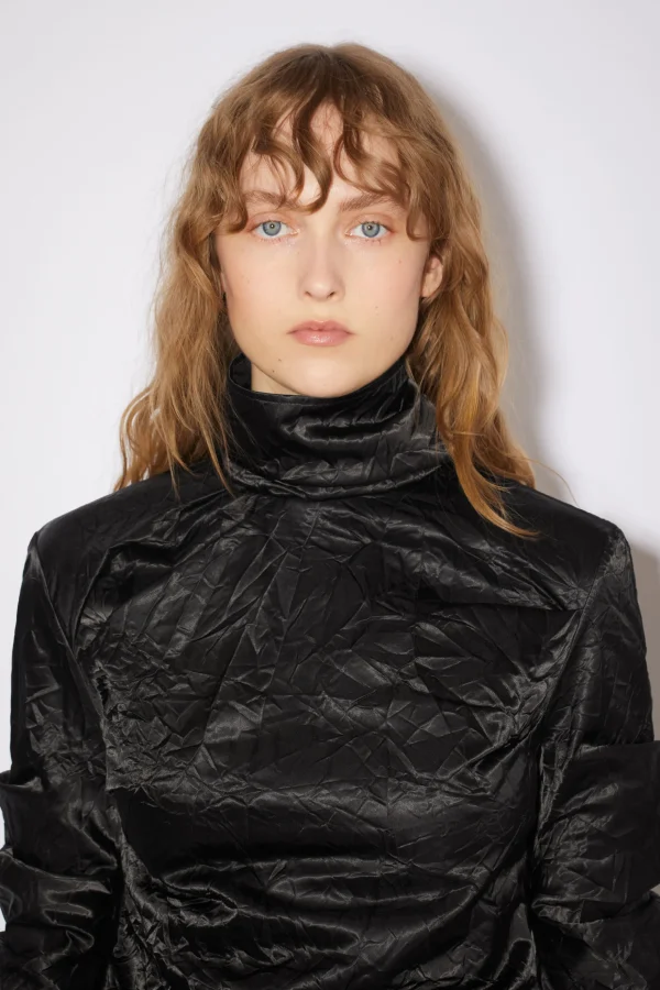 Bluse Aus Satin Mit Rollkragen>Acne Studios Online