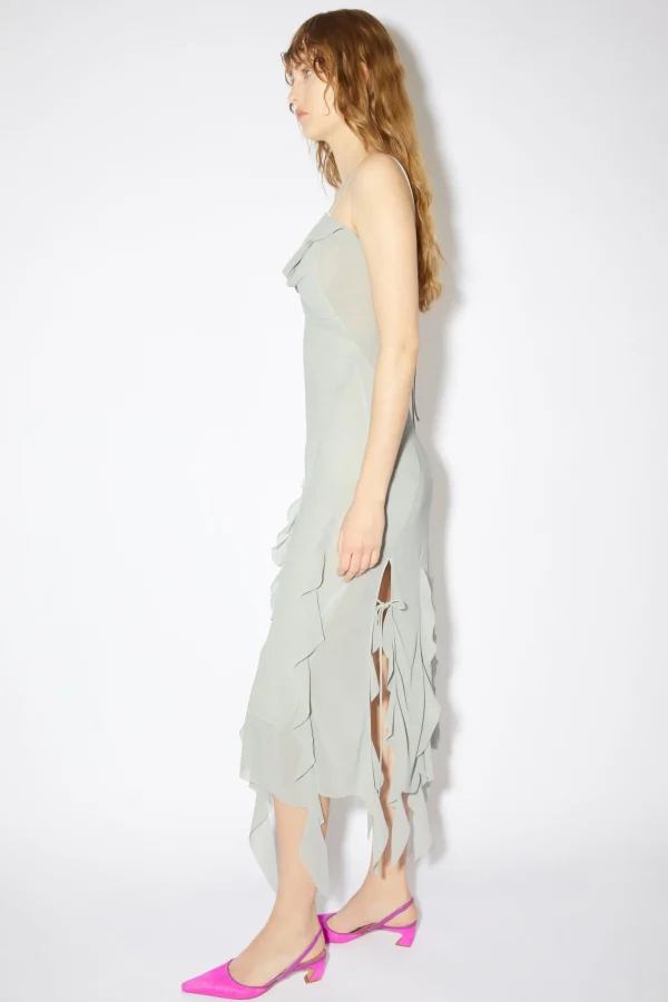 Chiffonkleid Mit Ruschen>Acne Studios Best Sale