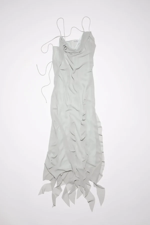 Chiffonkleid Mit Ruschen>Acne Studios Best Sale