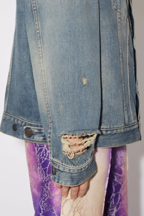 Destroyed-Denimjacke In Lockerer Passform – Detroit>Acne Studios Flash Sale