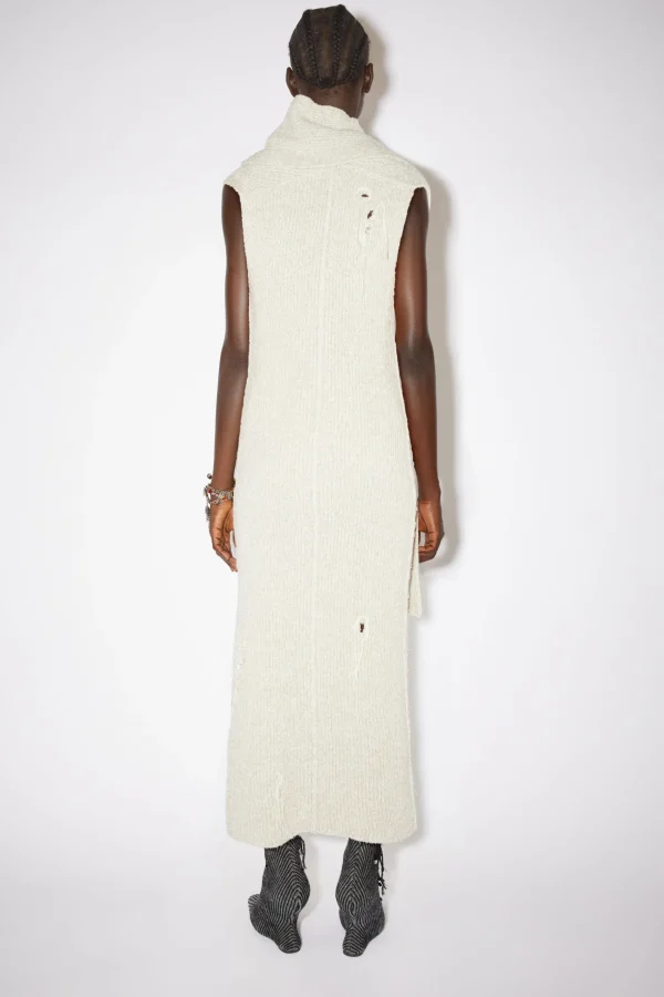 Distressed Ribbed Knit Dress>Acne Studios Store