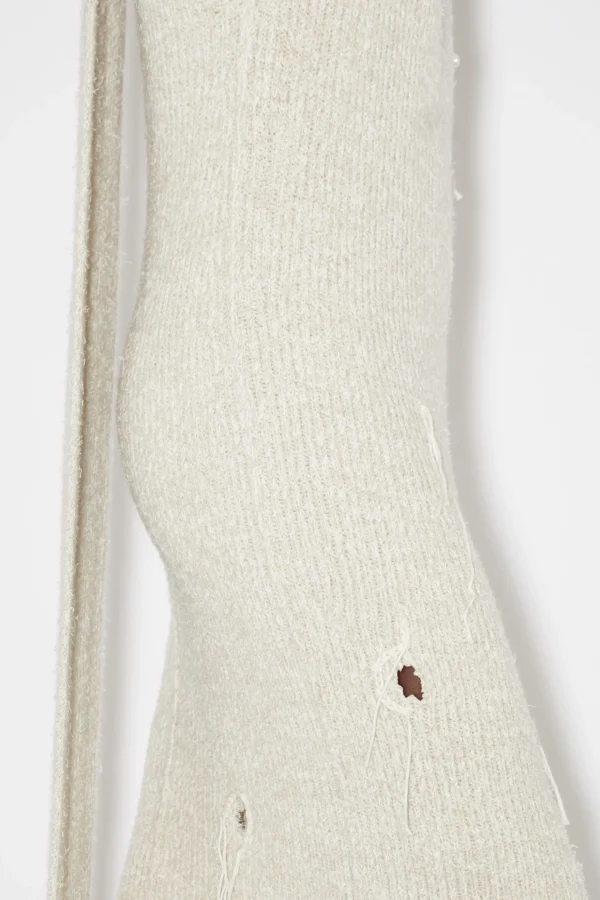 Distressed Ribbed Knit Dress>Acne Studios Store