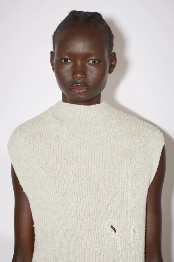 Distressed Ribbed Knit Dress>Acne Studios Store