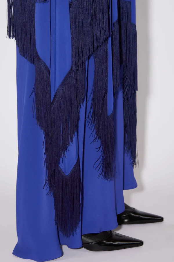 Drapiertes Kleid Mit Fransen>Acne Studios New