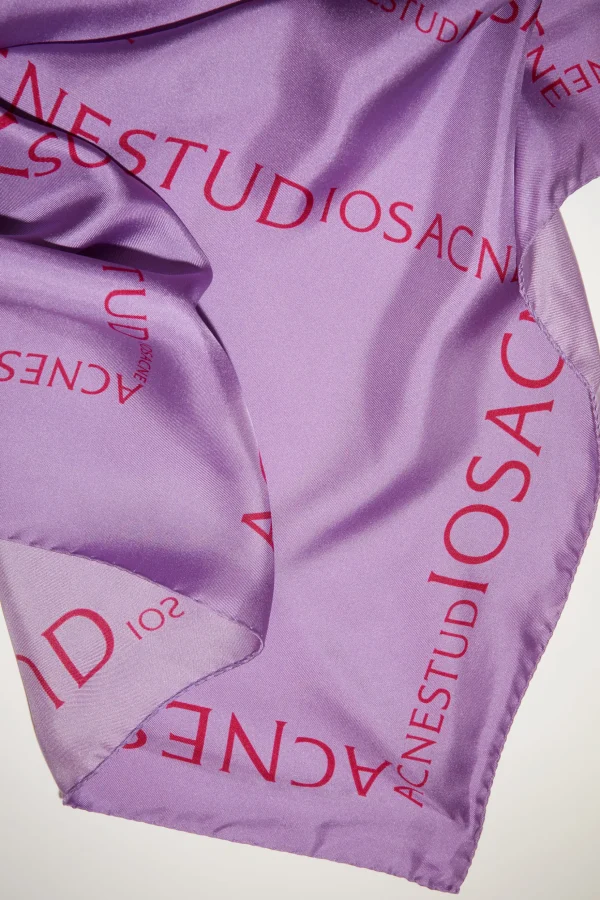 Logo-Halstuch Aus Seide – Klein>Acne Studios Flash Sale