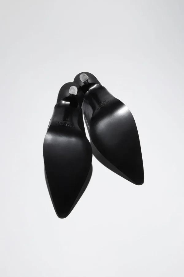 Mules Aus Leder Mit Absatz>Acne Studios Sale