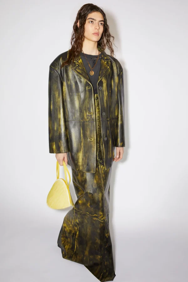 Painted Leather Jacket>Acne Studios Best Sale
