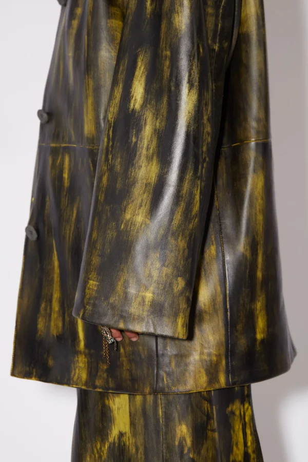 Painted Leather Jacket>Acne Studios Best Sale