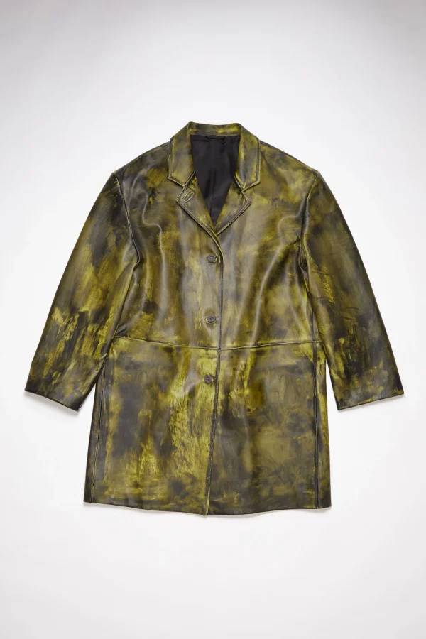 Painted Leather Jacket>Acne Studios Best Sale