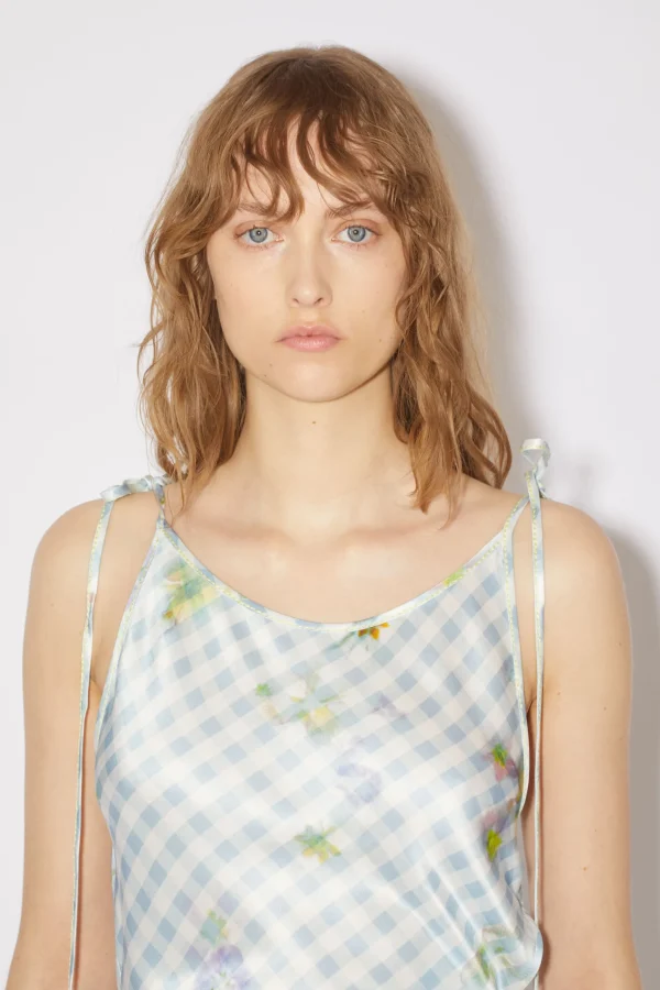 Satinkleid Mit Print>Acne Studios Best Sale