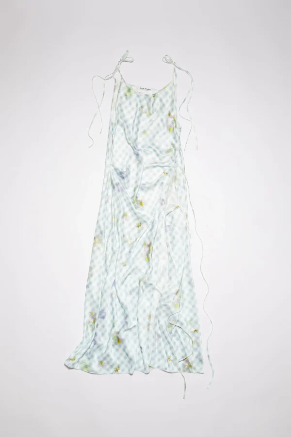 Satinkleid Mit Print>Acne Studios Best Sale