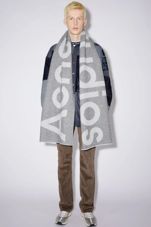 Schal Mit Logo-Jacquardmuster>Acne Studios Sale