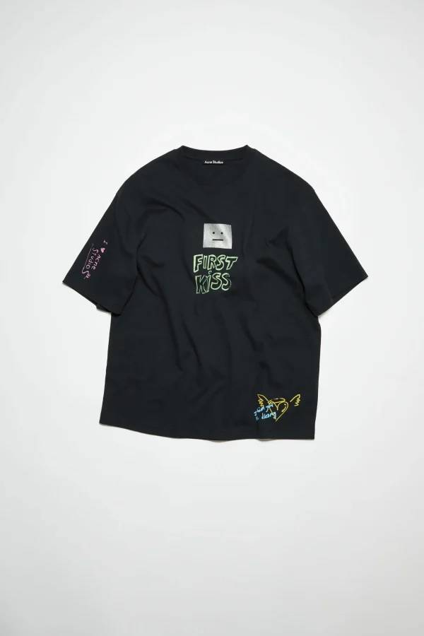 Scribbles T-Shirt>Acne Studios Store