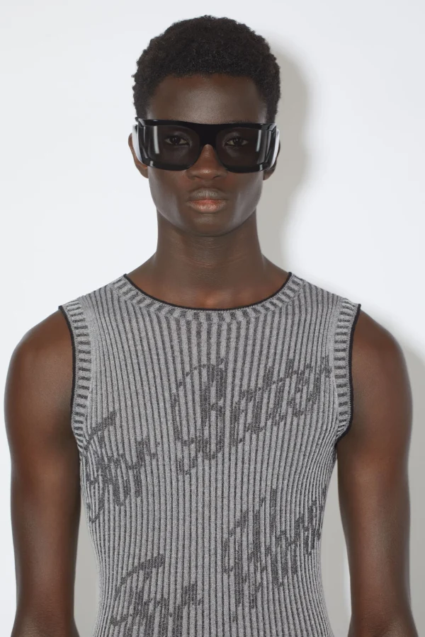 Stricktop Mit Stickerei>Acne Studios Online