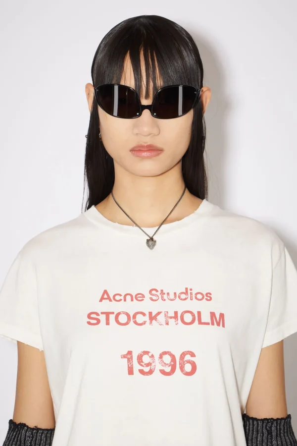 T-Shirt Mit Logo-Print>Acne Studios Shop