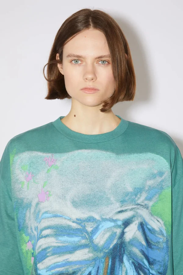 T-Shirt Mit Print>Acne Studios Store