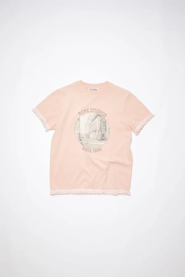 T-Shirt Mit Print>Acne Studios New