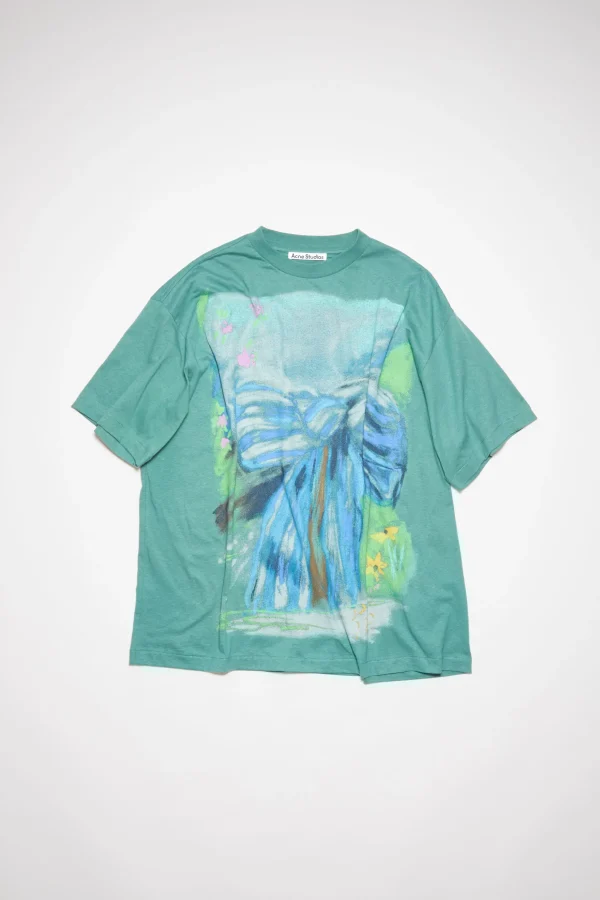 T-Shirt Mit Print>Acne Studios Store