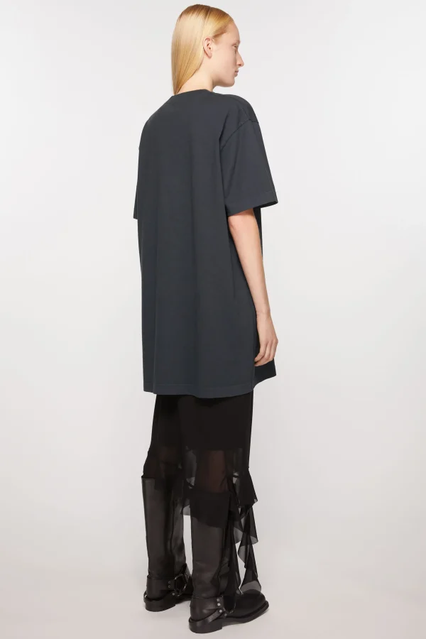 T-Shirt-Kleid Mit Logo>Acne Studios Store