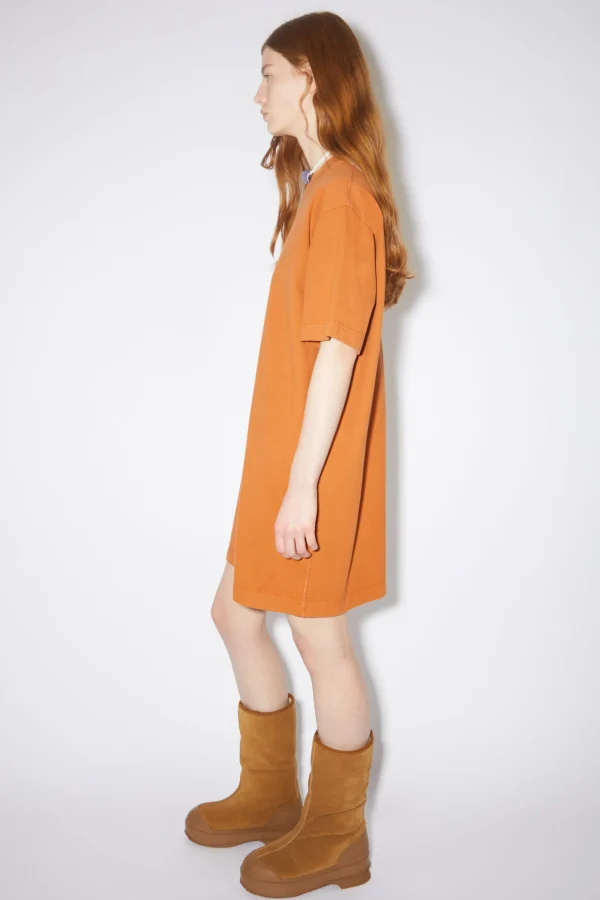 T-Shirt-Kleid Mit Logo>Acne Studios Clearance