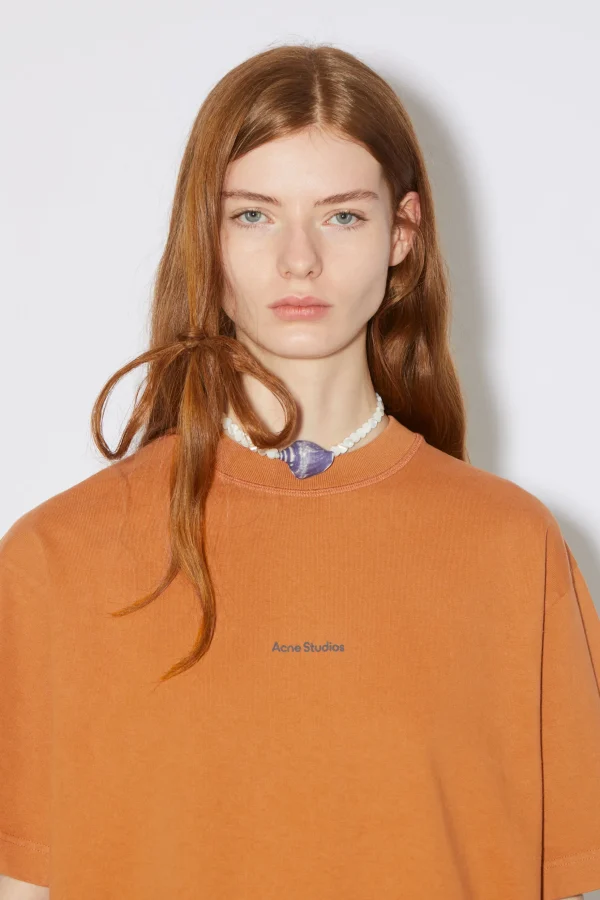 T-Shirt-Kleid Mit Logo>Acne Studios Clearance