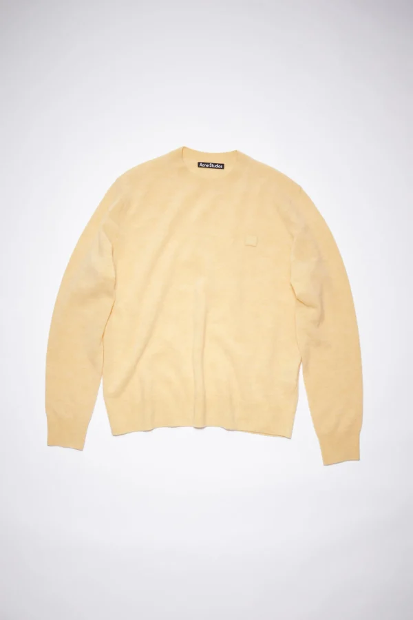 Wollpullover Mit Rundhalsausschnitt>Acne Studios Shop